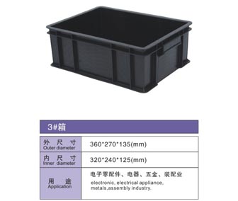 3# 防靜電膠箱