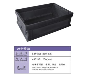 2# 防靜電折疊周轉(zhuǎn)箱